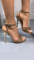 ZENDAYA BRONZ TAŞLI SANDALET